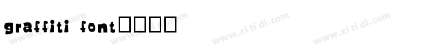 graffiti font字体转换